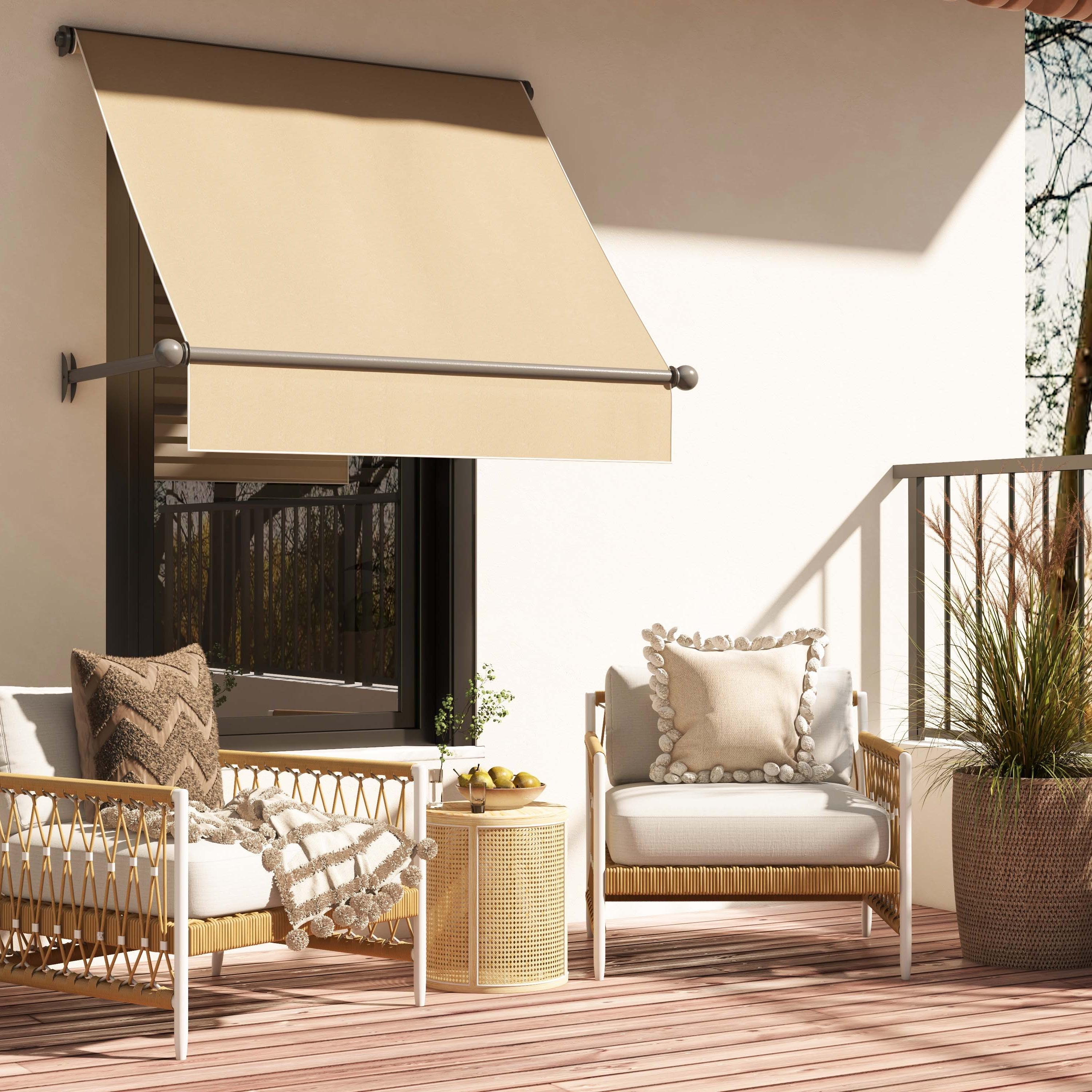 Ropipe Outdoor Armchair with Hand Woven Rope & White Polyester Cushion window image