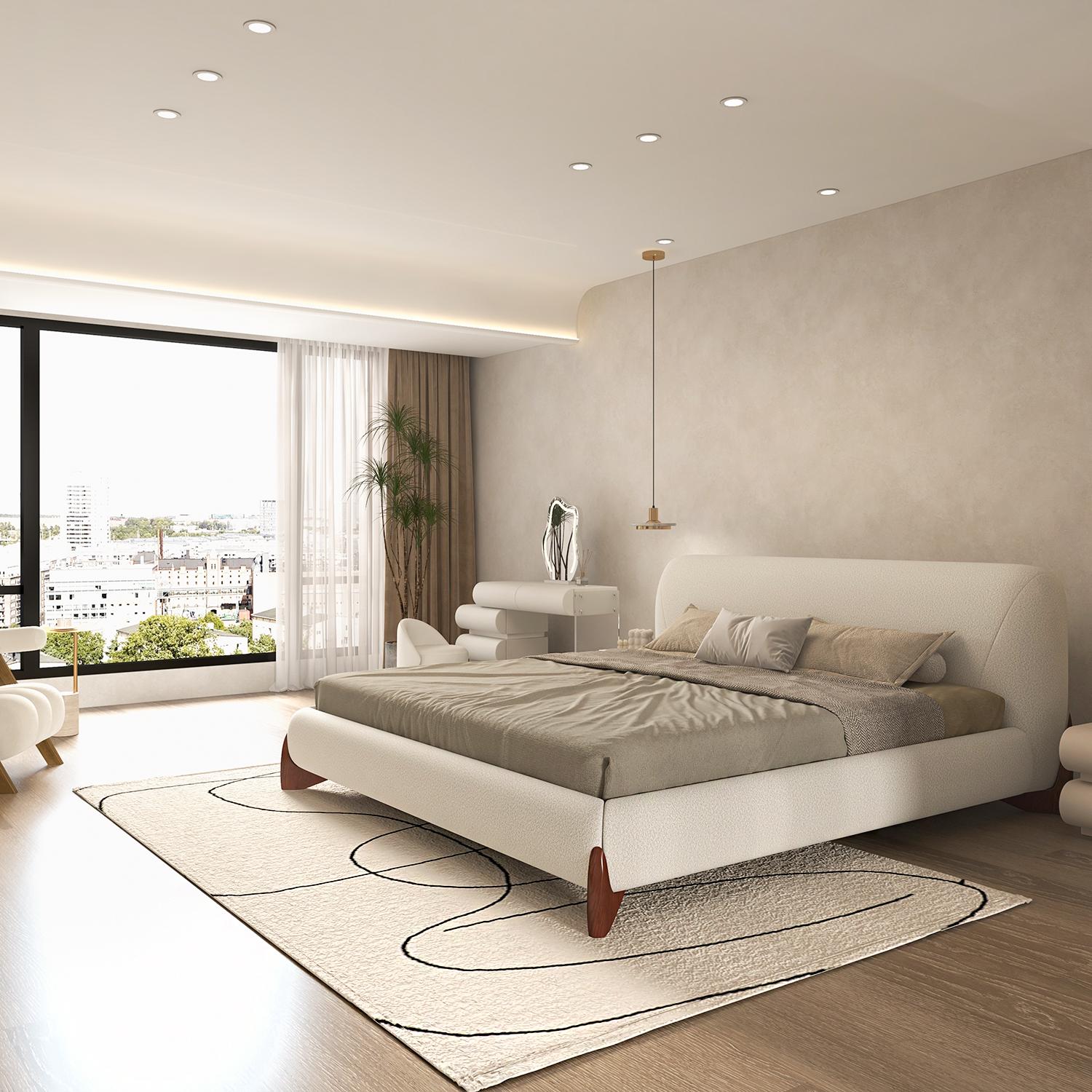 Humply Leather 2-Drawer Smart Nightstand window image