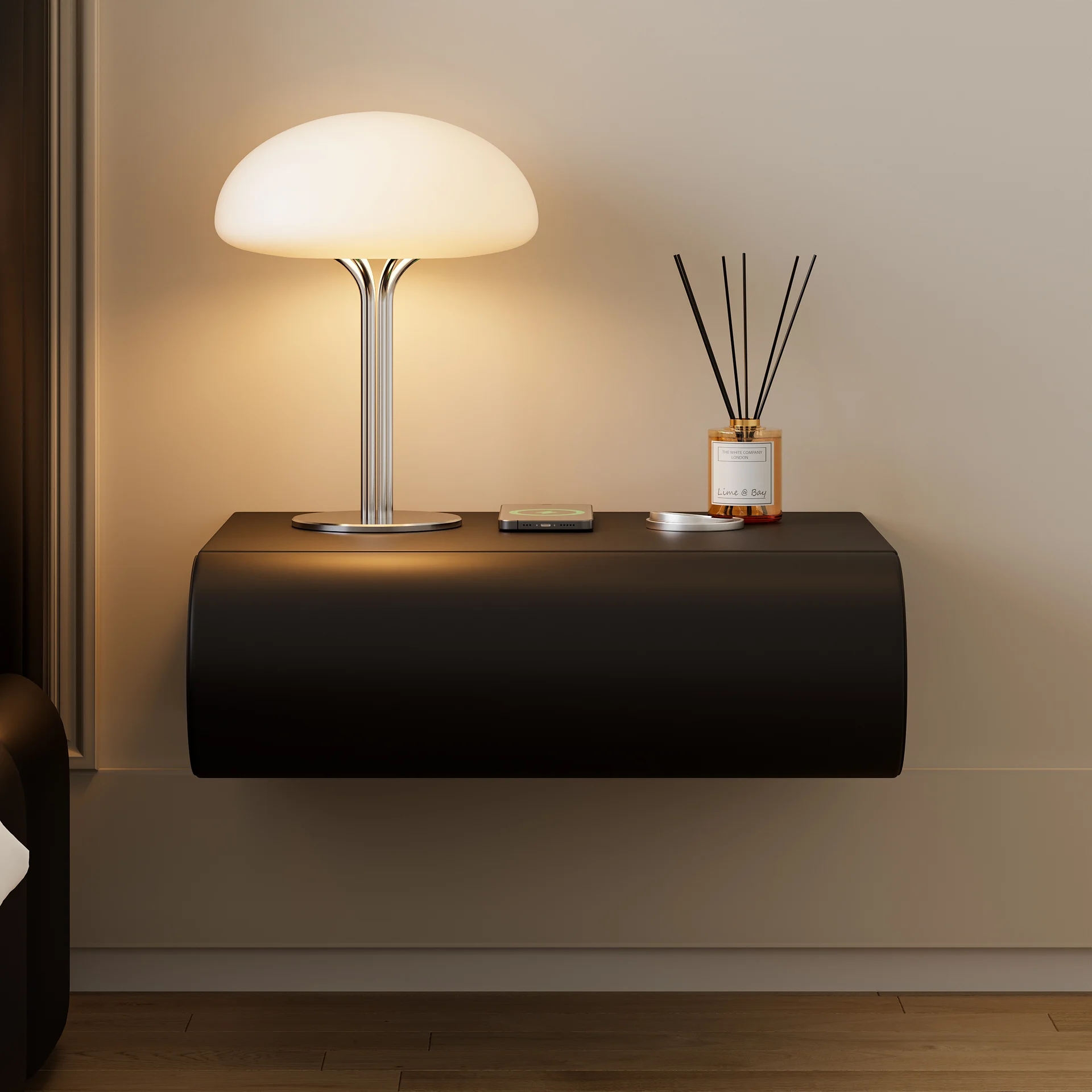How to Squeeze in a Small Nightstand for Small Bedroom