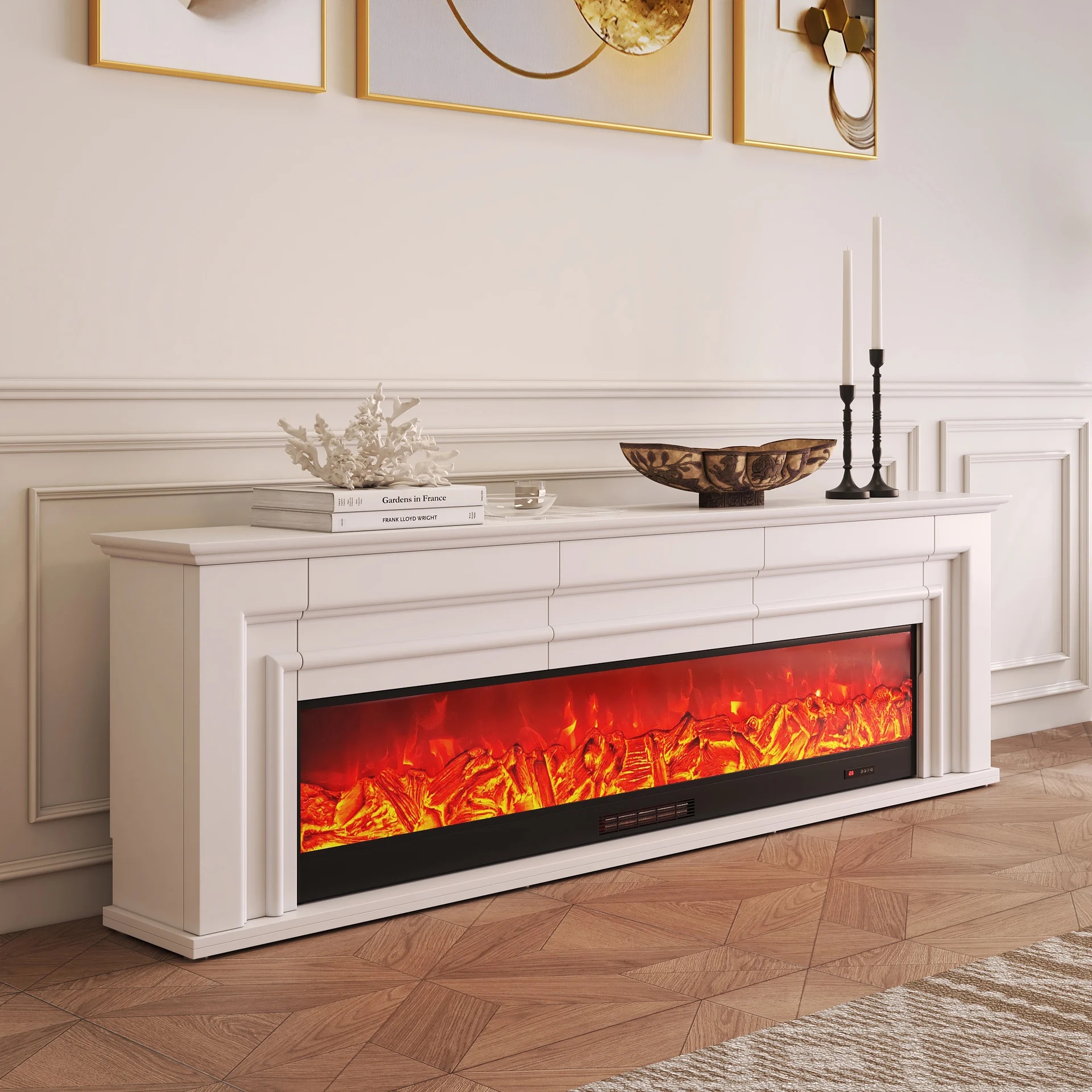 Electric Fireplace TV Stand with Remote Control