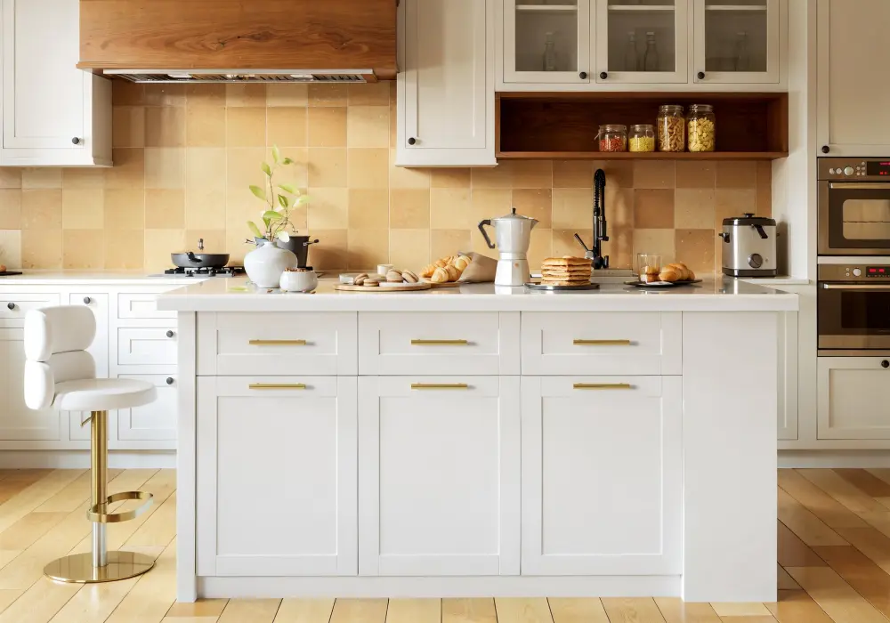 Modern Style Sintered Stone Kitchen Island