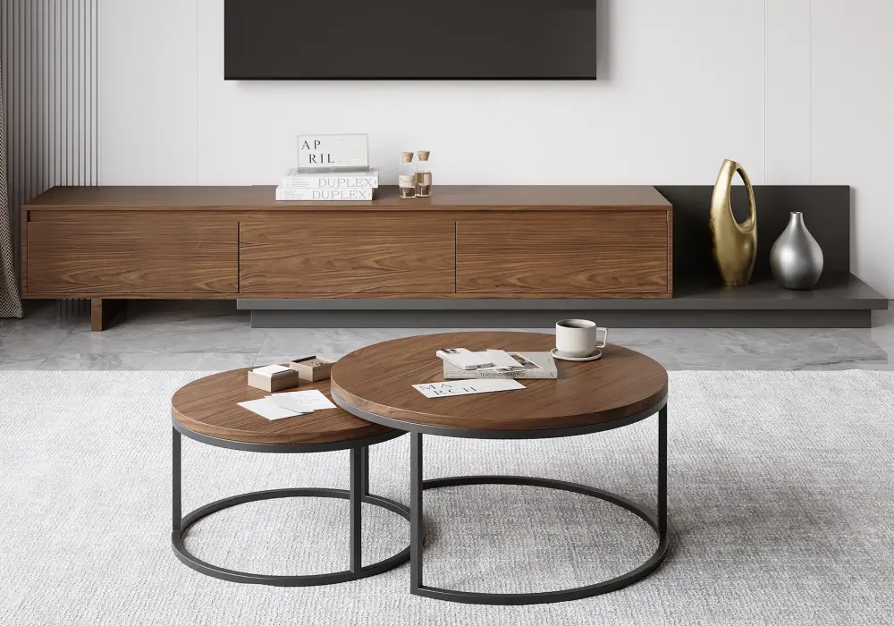 Fero Extendable TV Stand & Nesting Coffee Table Set