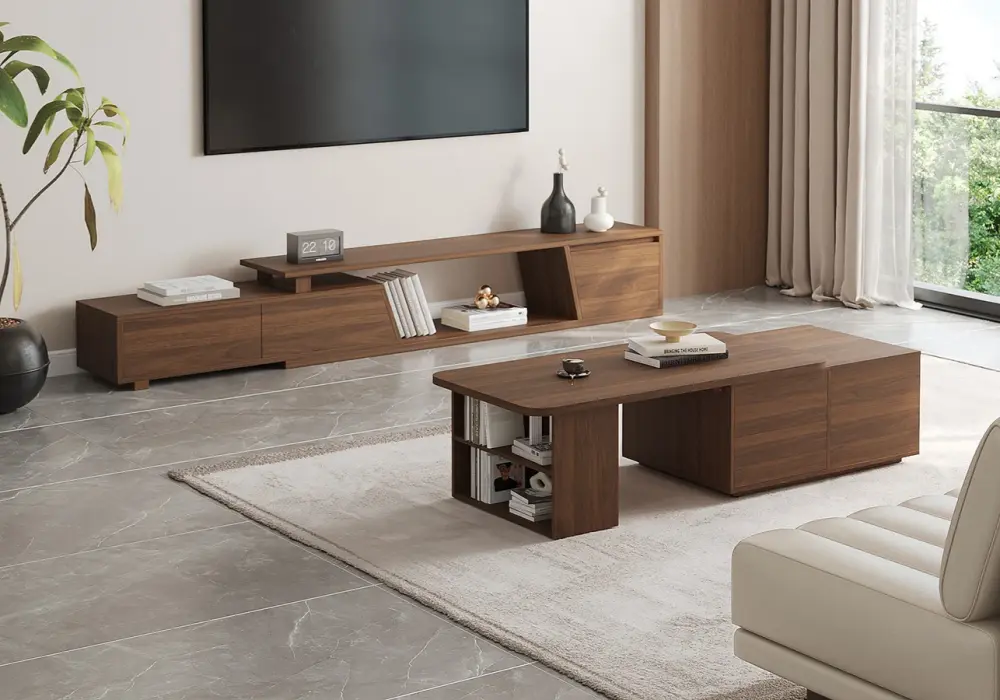 Lift-Top Coffee Table with Extendable Design & Storage(1194mm-1600mm)