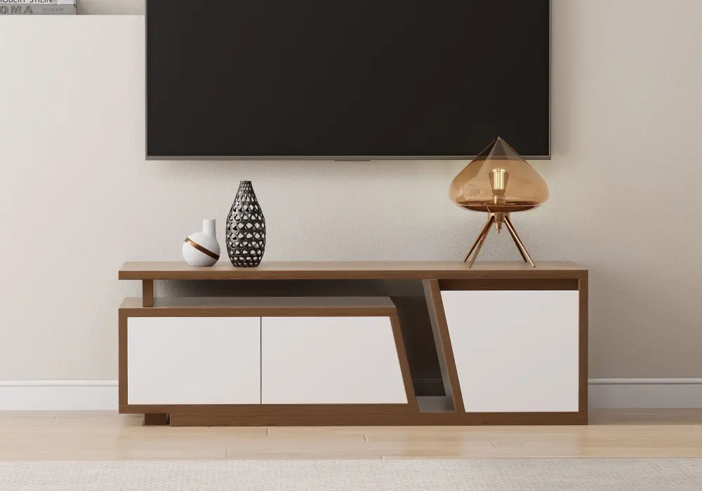 Fero 47"-71" Extendable TV Stand with 3 Drawers