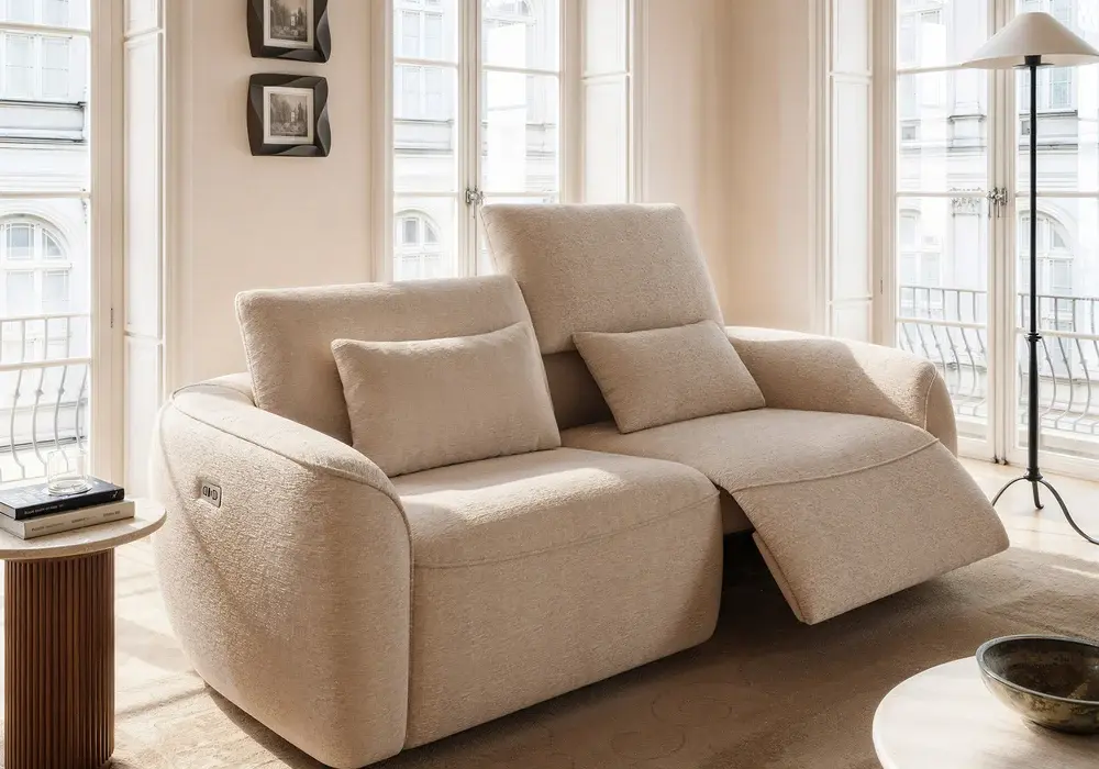 83" 2-Seater Pet-Friendly Chenille Power Reclining Sofa with Adjustable Backrest