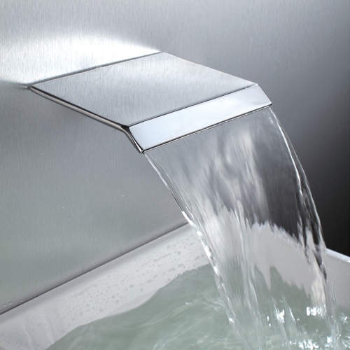 Moda Modern Wall Mount Chrome Waterfall Bathroom Spout Stainless Steel in US