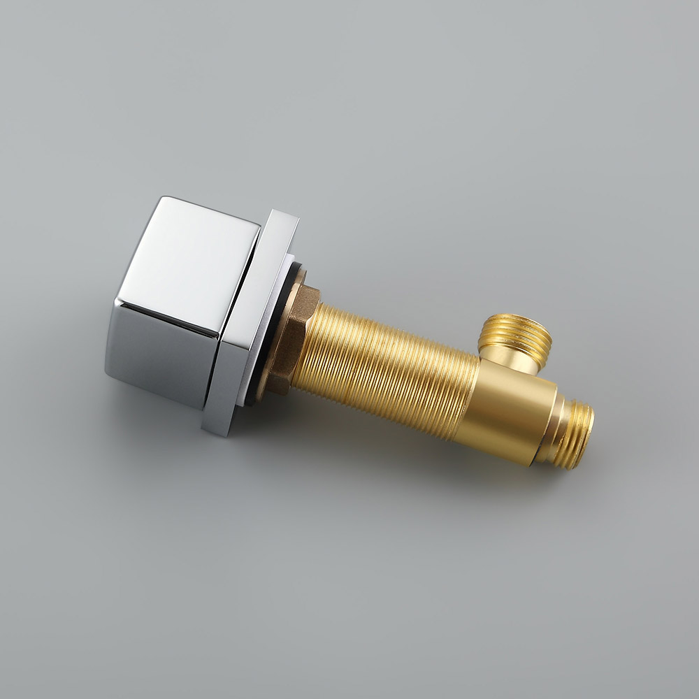 Moda Chrome Waterfall Widespread Bathroom Sink Faucet Square Double Handle Solid Brass