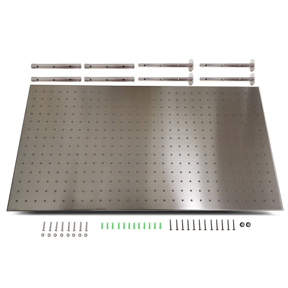 20"x40" Ceiling Mounted Rain Shower Head Modern Luxurious Stainless Steel Rectangle in US