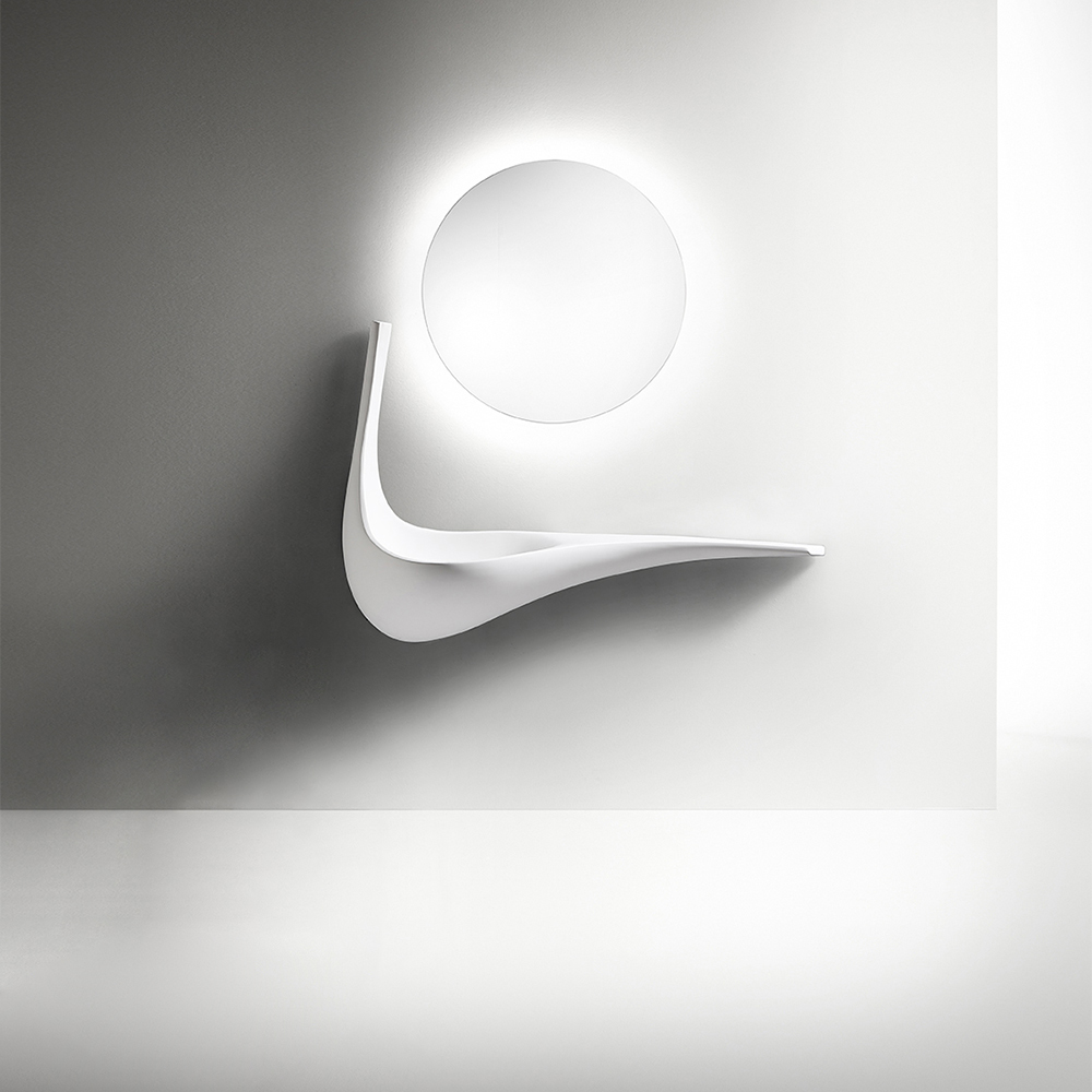 49" Wall-mounted Bathroom Sink Wash Sink Moon-shaped in US