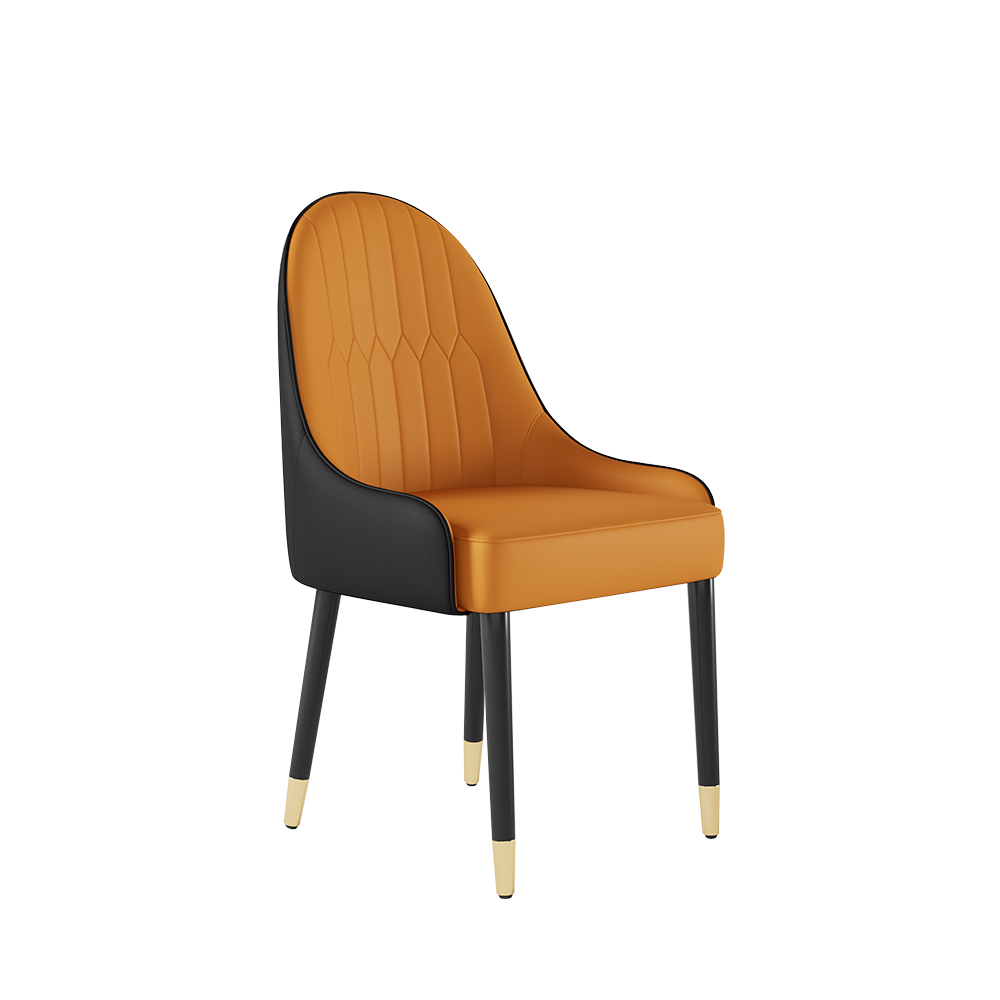 Quantité:2 Pièces | Tissu & Couleur:Cuir De Performance Orange Et Noir
