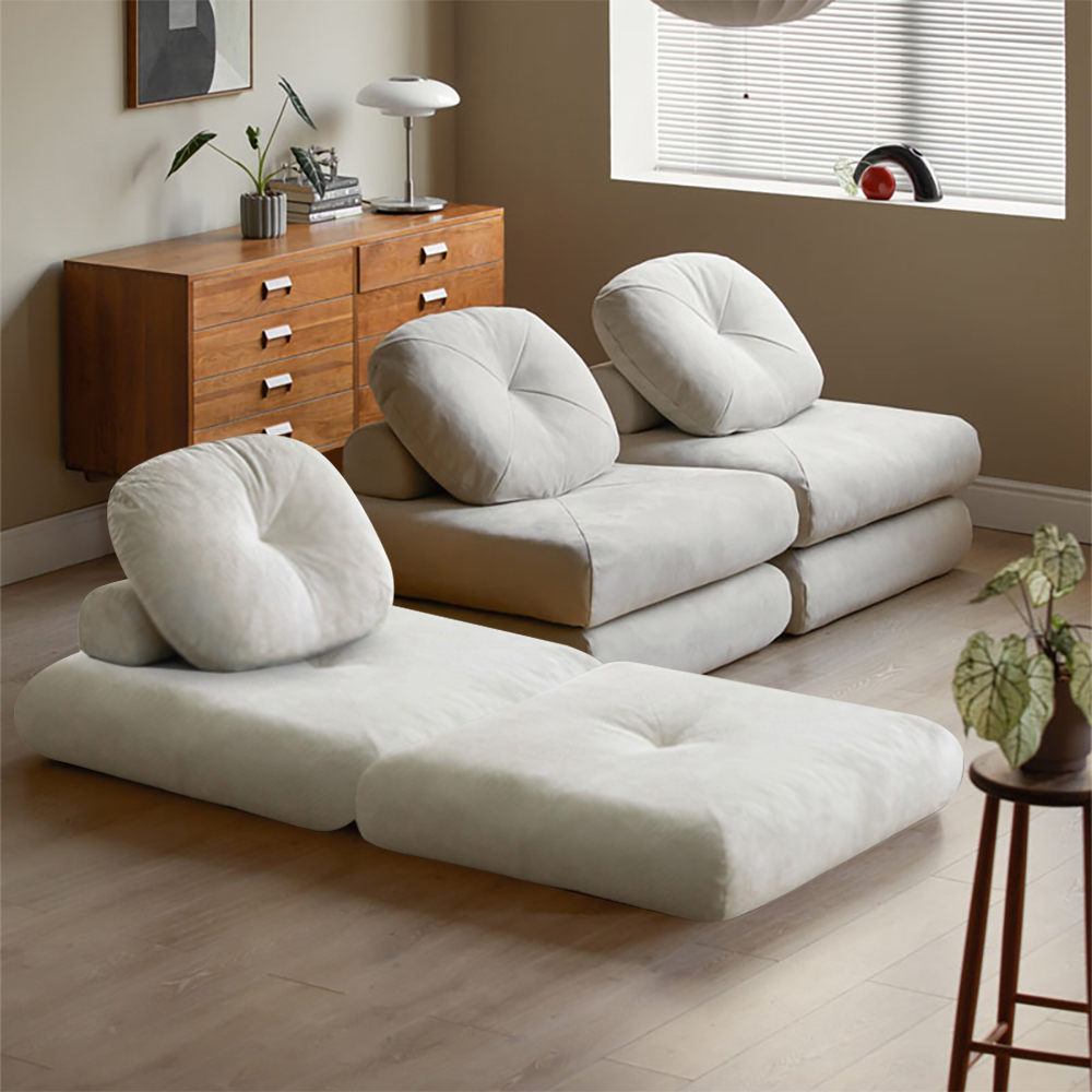 White velvet sectional shop sofa