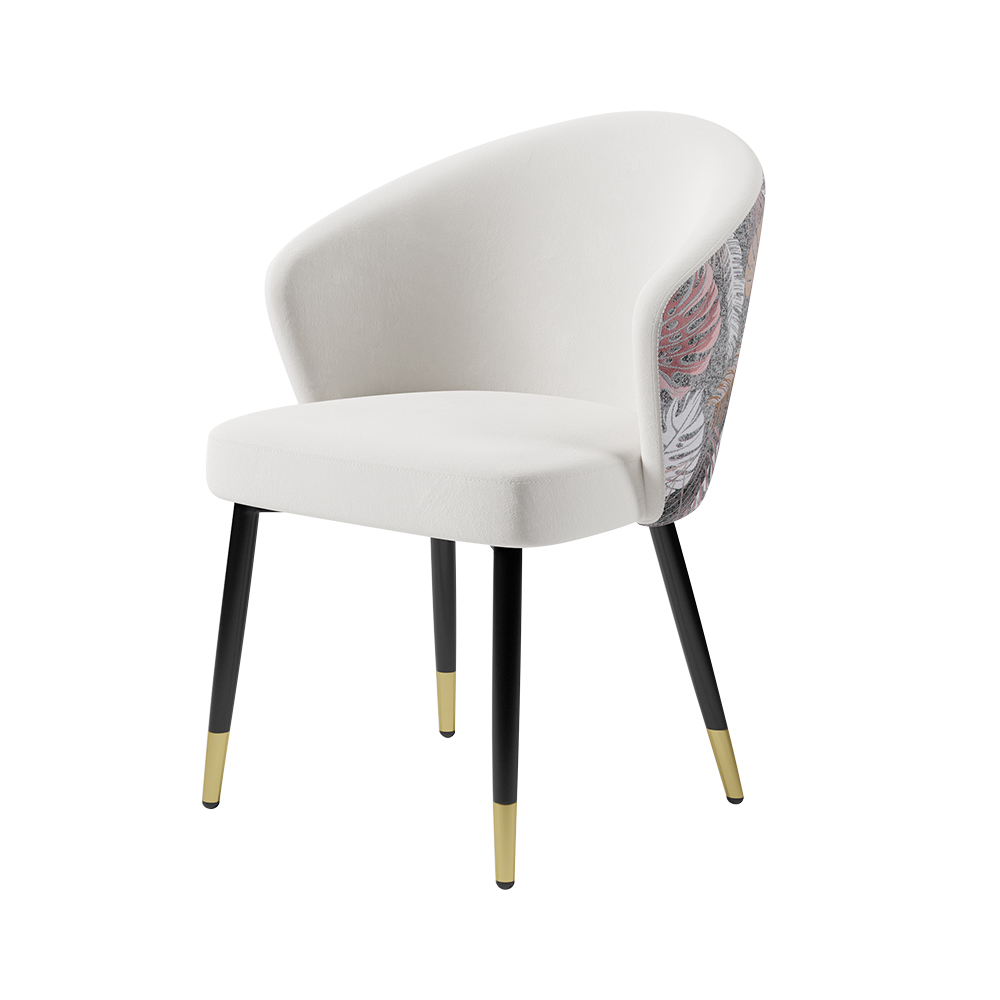 Quantité:4 Pièces | Tissu & Couleur:Velours Blanc