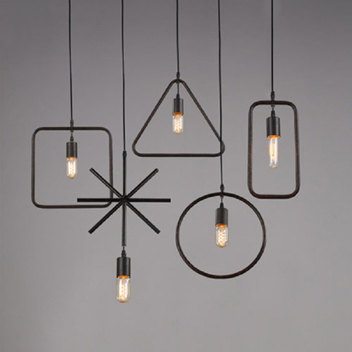 Single Head Industrial Pendant Light in Black in US