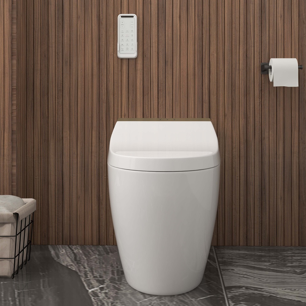 Hynova AX6 Set of 2 Elongated Smart Toilet Floor Mounted Automatic Toilet Self-Clean