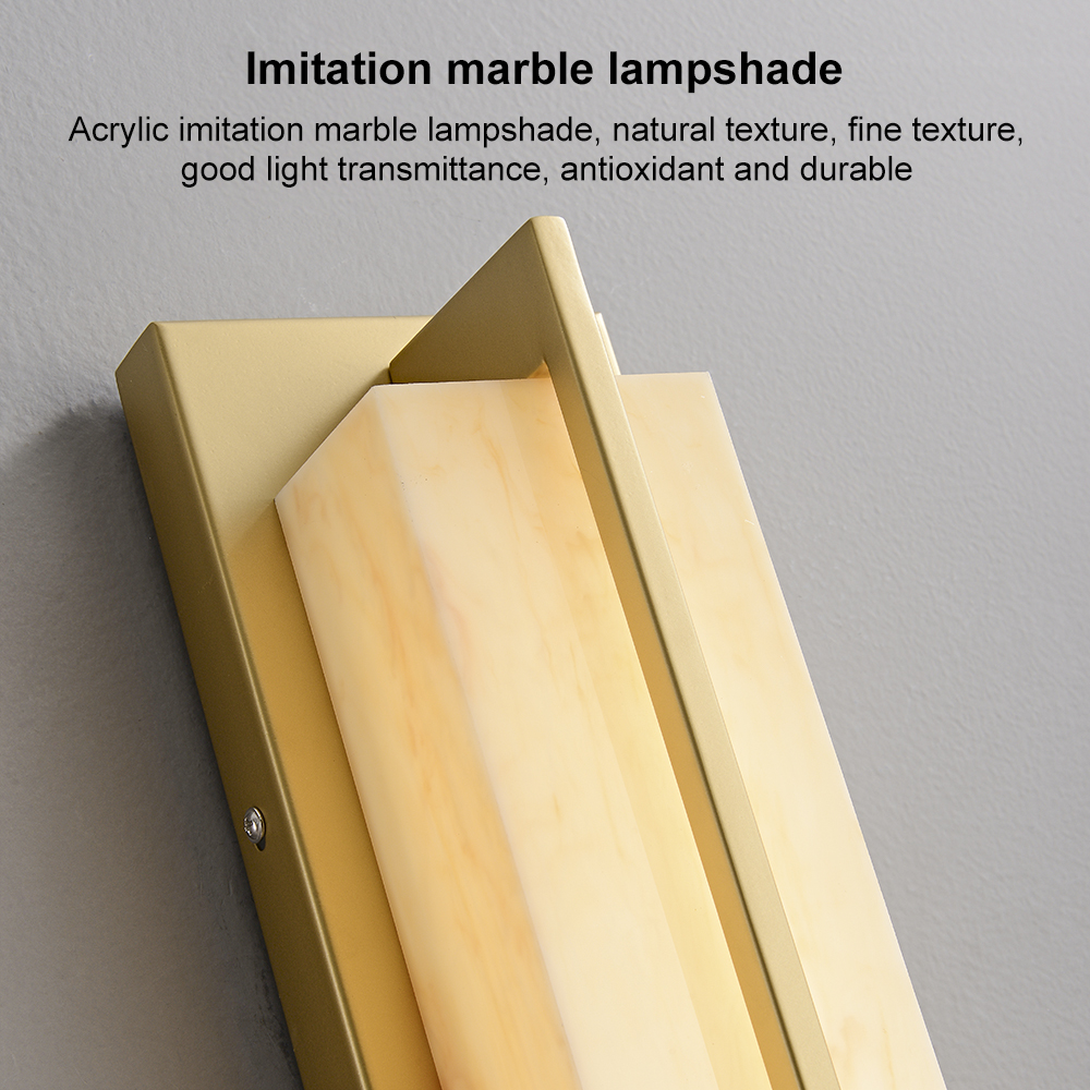 31" Gold LED Outdoor Wall Lighting Modern Waterproof IP65 Outside Wall Sconce for House