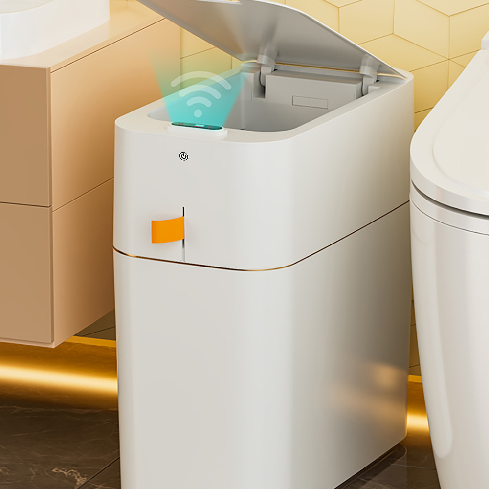 Smart Touchless Trash Can Automatic Packing Motion Sensor Garbage Bin with Light Charge