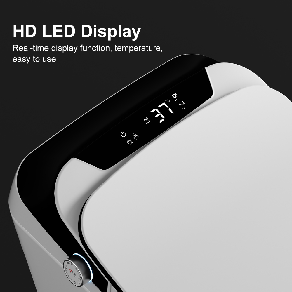 Automatic Toilet One-Piece Floor Mounted Self Clean Smart Toilet Vertical Outlet