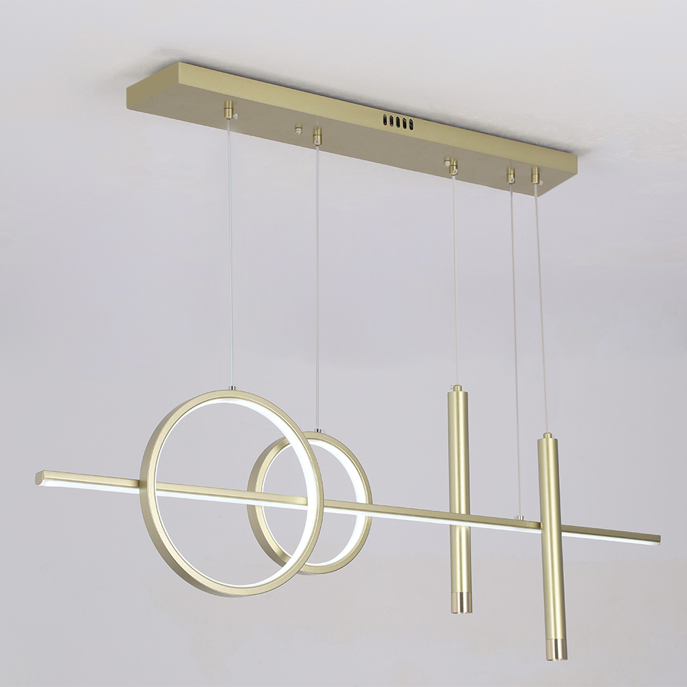 Gold Geometric Kitchen Island Light Metal Pendant Light