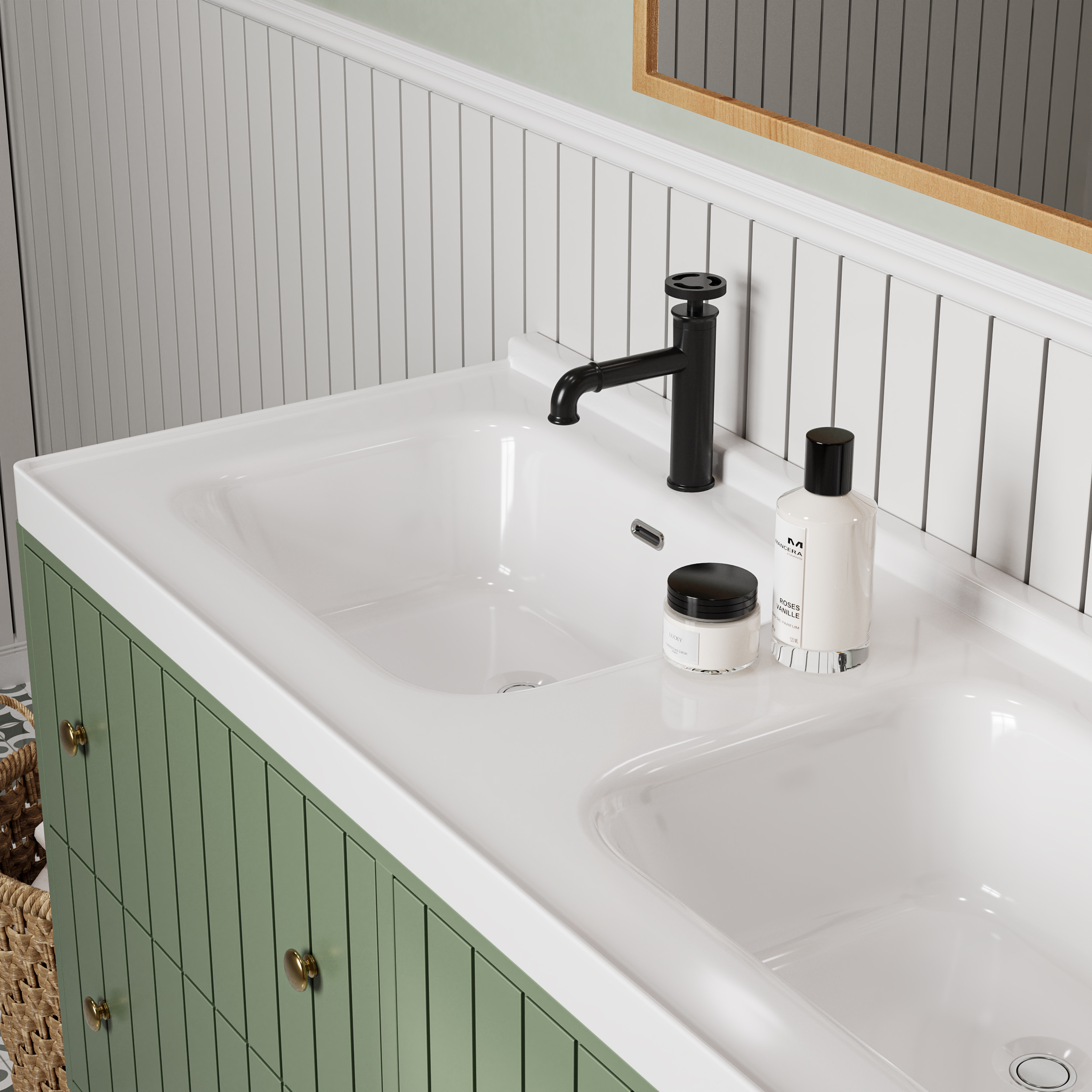 Bathroom Vanity Set 1220mm Freestanding Bathroom Vanity Green with