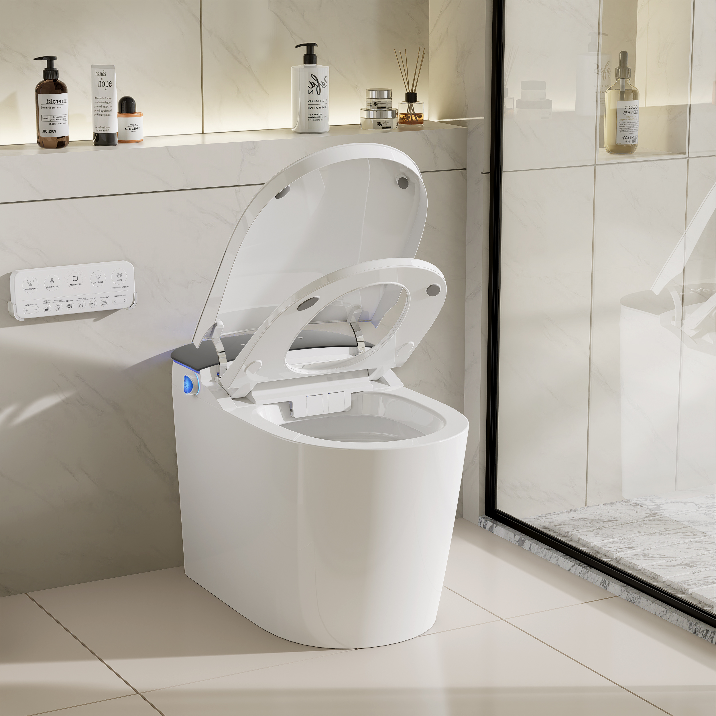 Automatic Smart Bidet Toilet with Built-in Tank 1.27 GPF