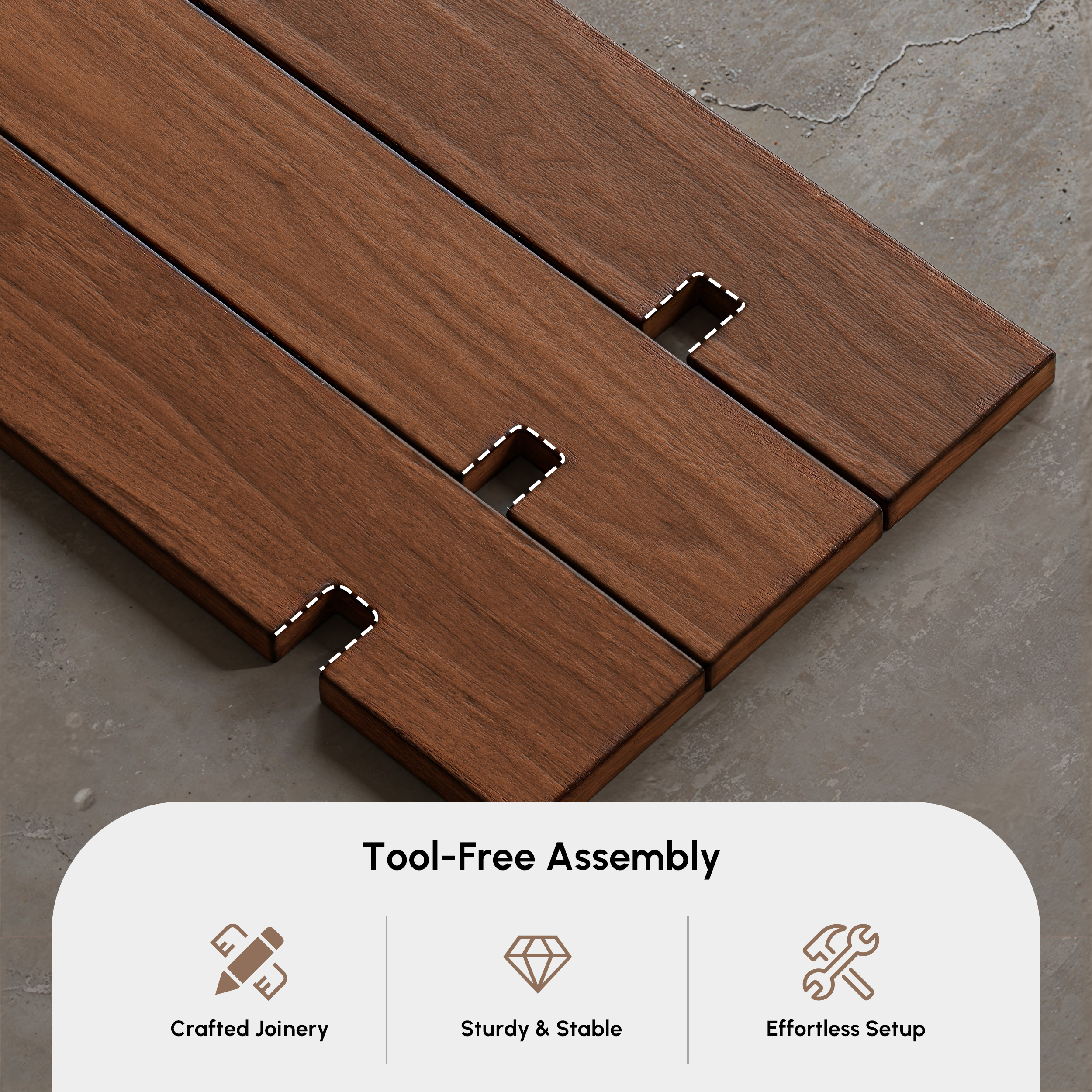Japanese Style Solid Wood King Size Floor Bed Frame｜Homary