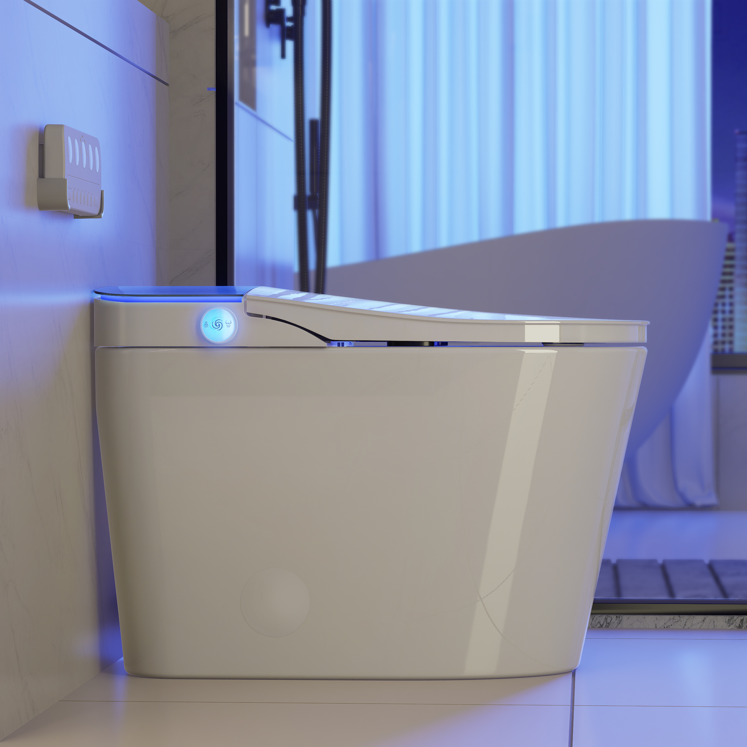 Automatic Smart Bidet Toilet with Built-in Tank 1.27 GPF