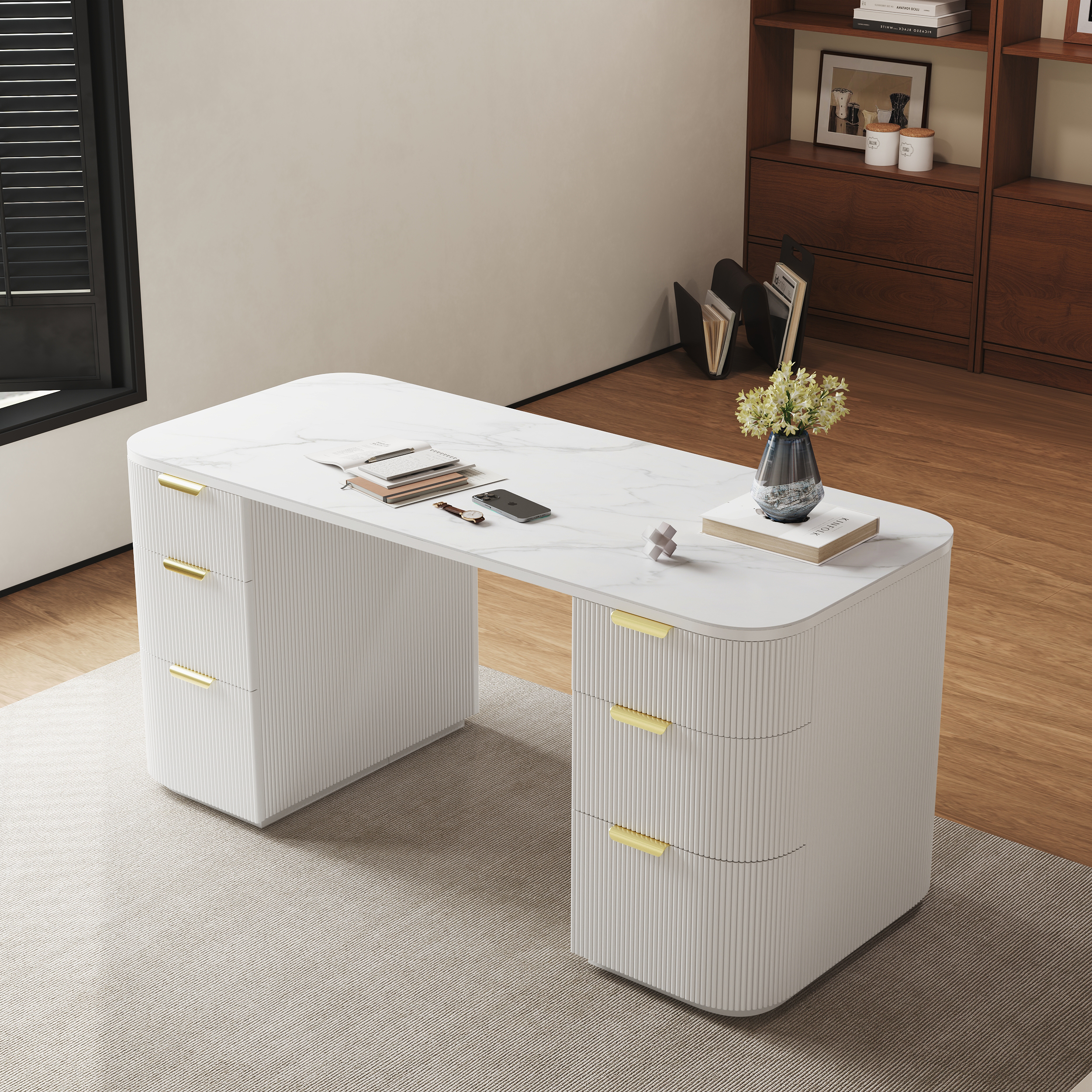Finition:Blanc Brillant & Blanc