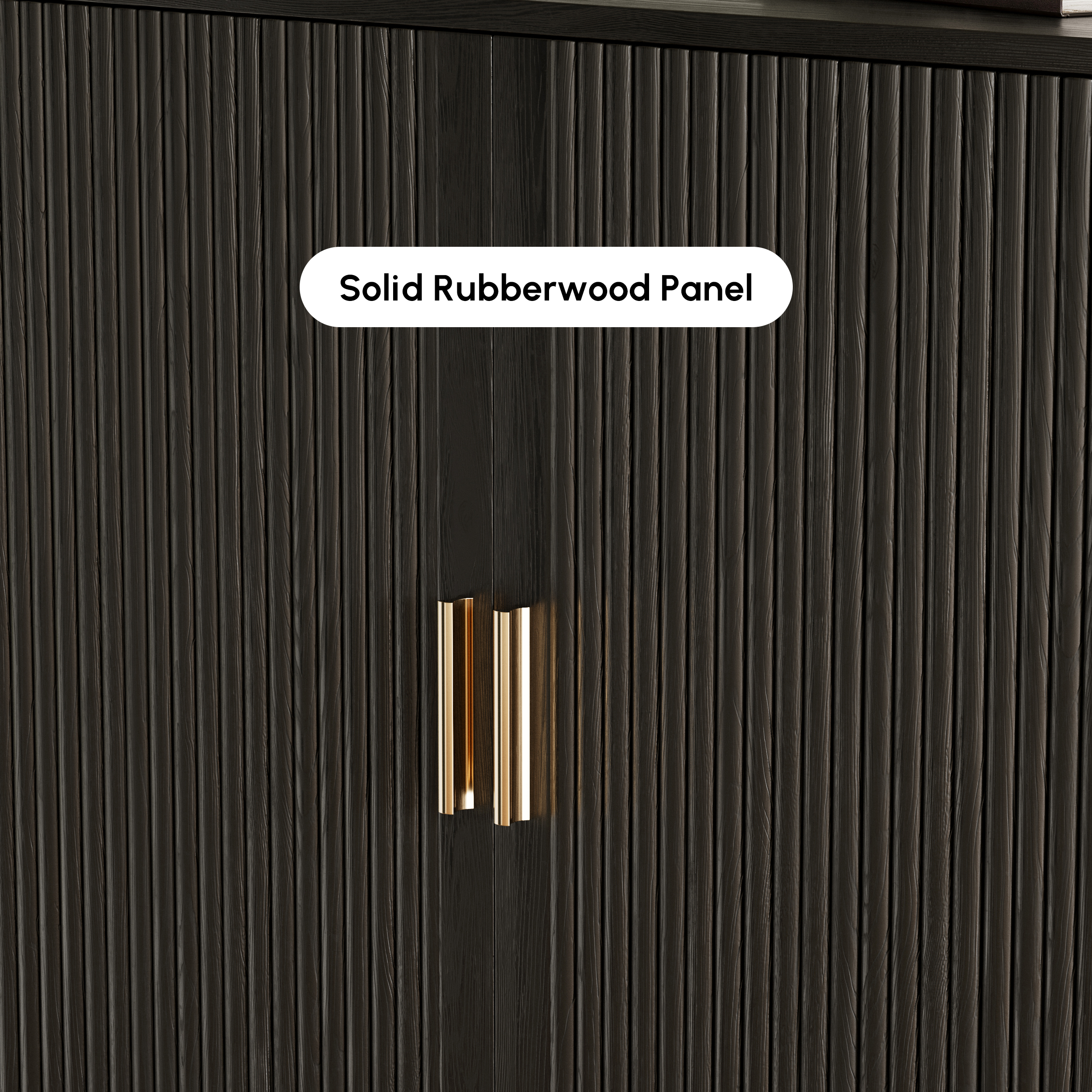 Armoire d'entrée cannelée en placage de bois de frêne image de vente