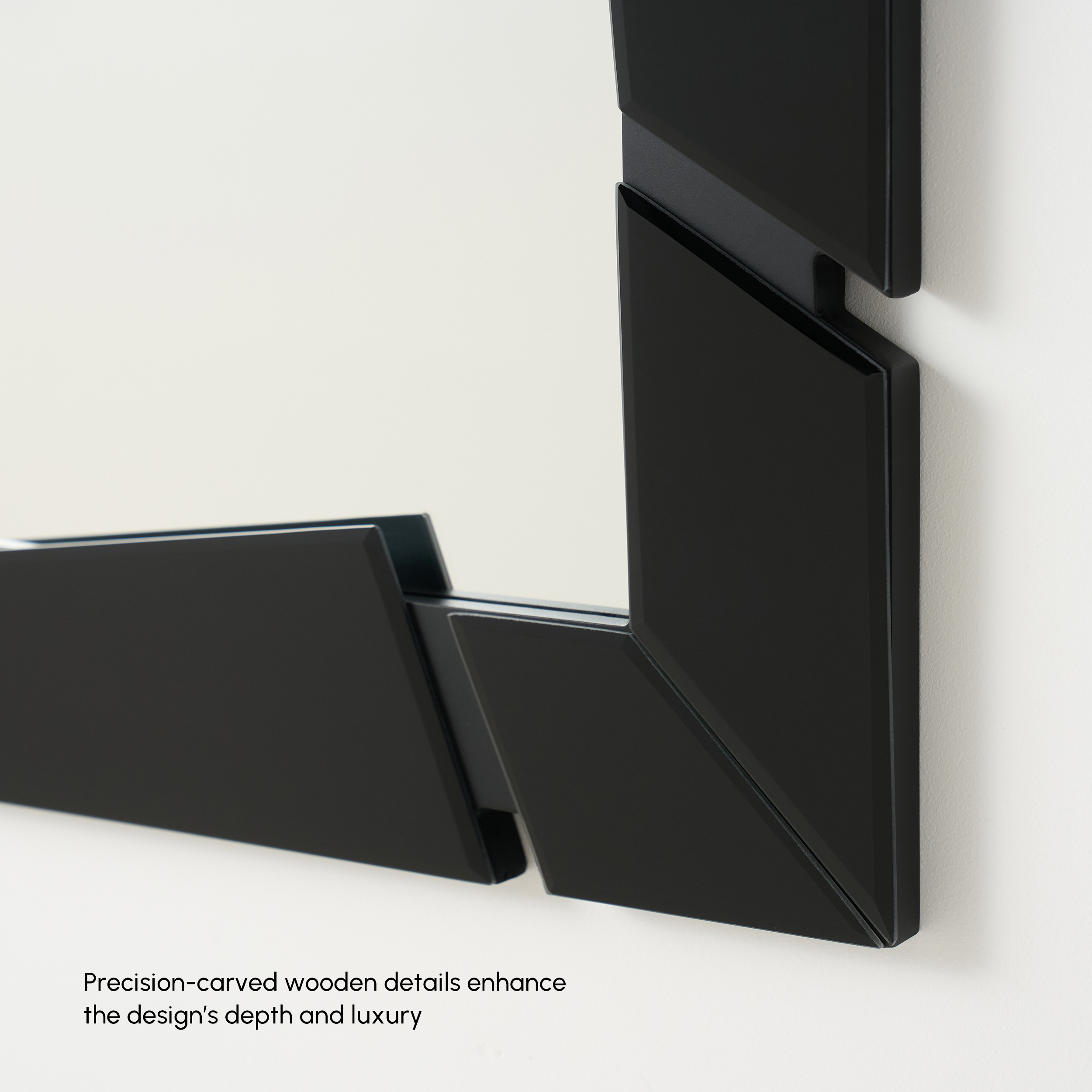 TETOTE Specchio Da Parete Nero 40,6x51,6 Cm - Cornice In Metallo Opaco, Moderno, Verticale O Orizzontale - 3