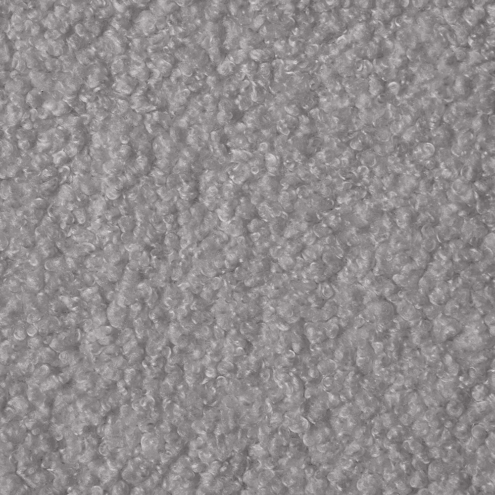 Tissu & Couleur:Bouclé Gris | Configuration:En Forme De L