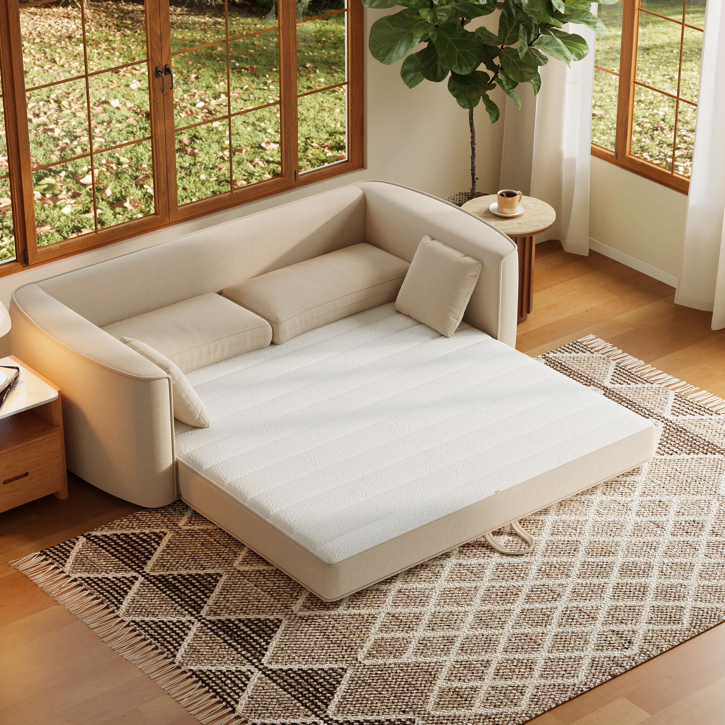 Tissu & Couleur:Chenille Beige