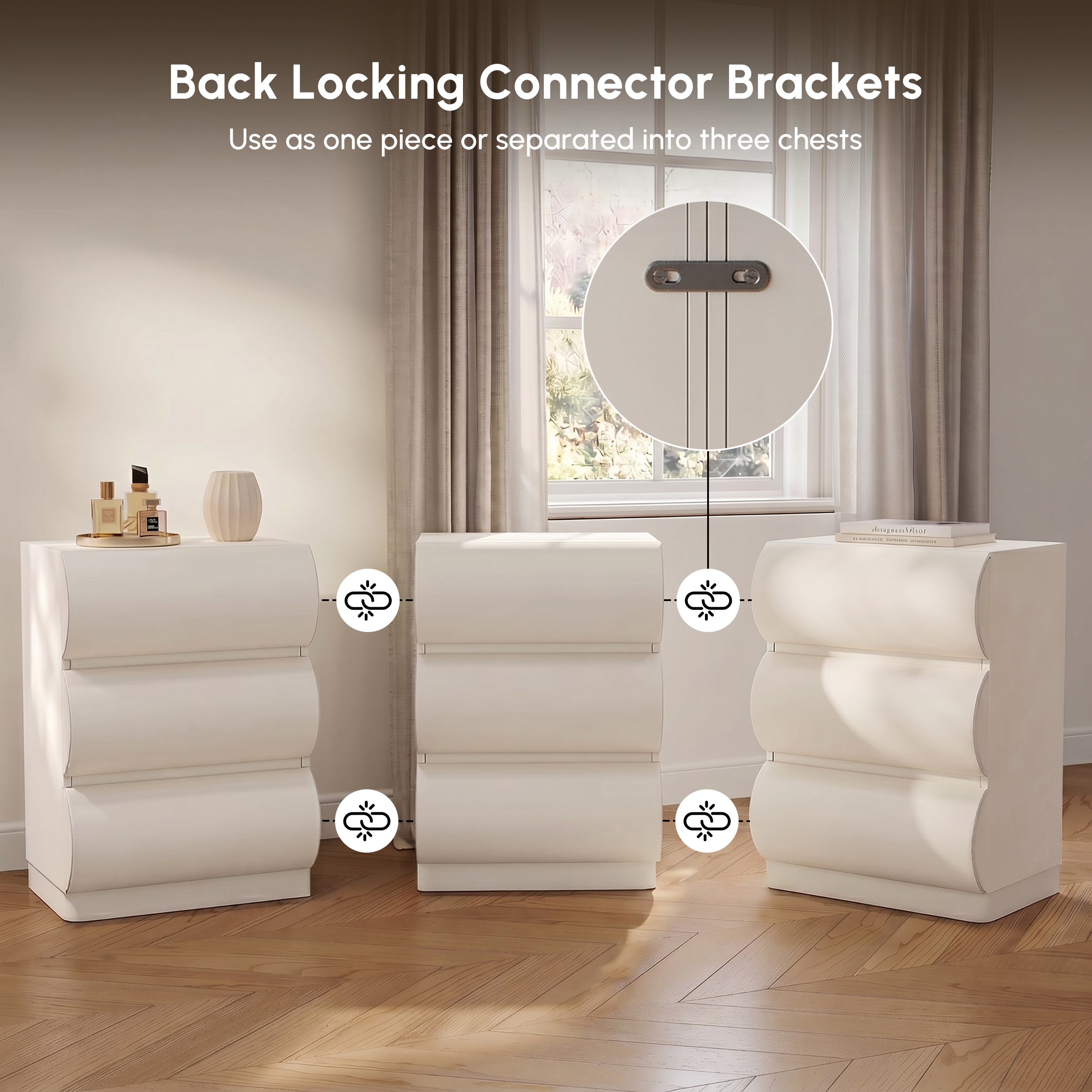 white leather dresser Humply Modern White Leather 9 Drawer Dresser Chest with Storage Cabinet