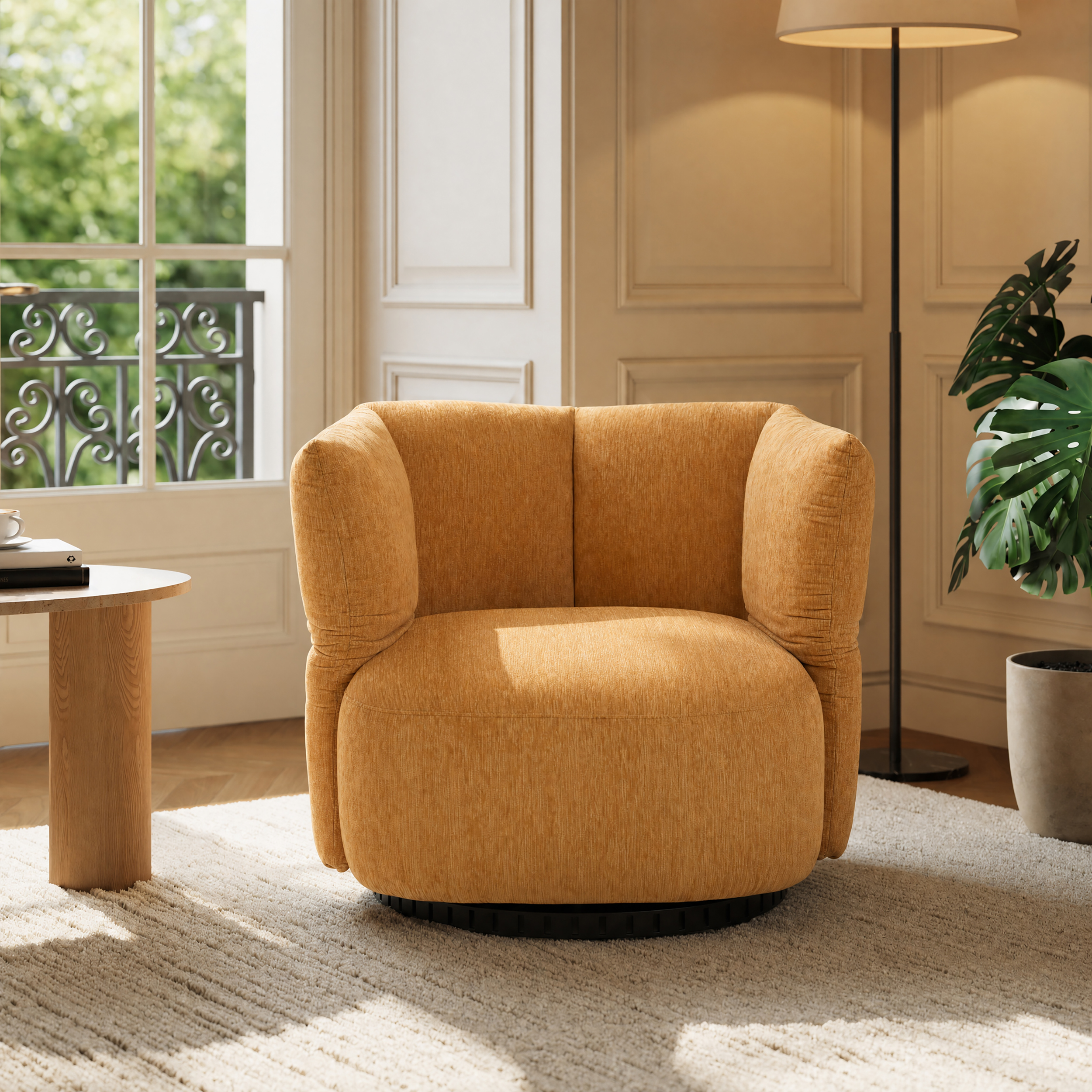 Tissu & Couleur:Chenille Performance Jaune