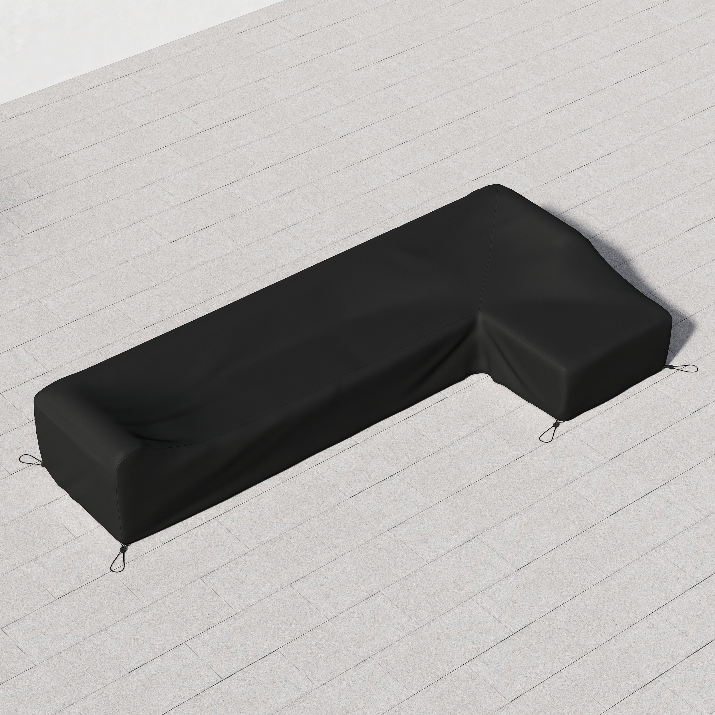 Resaro 600D Robustes, wasserdichtes Abdeckhauben-Set für Terrassenmöbel